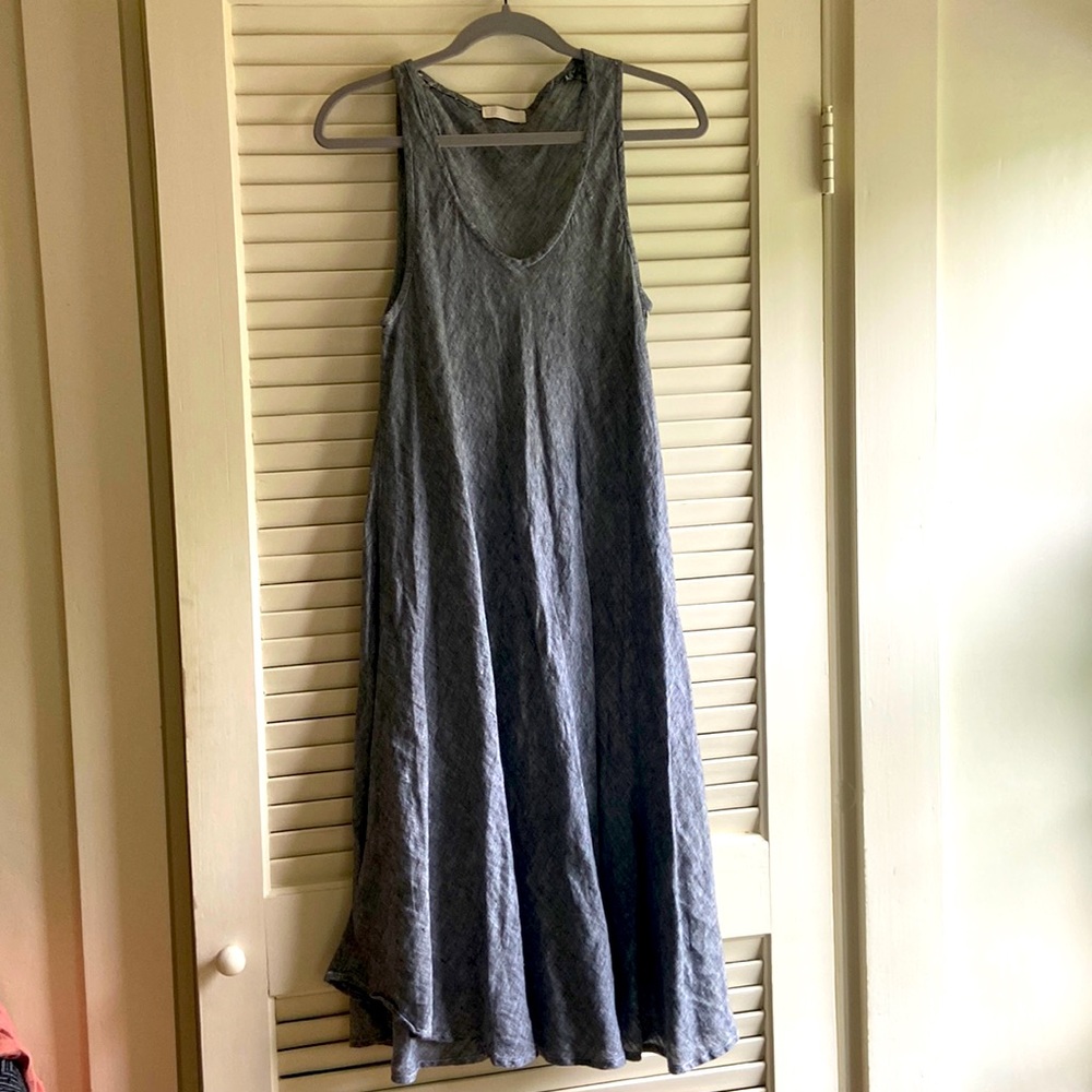 Beautiful CP Shades A line linen dress in small